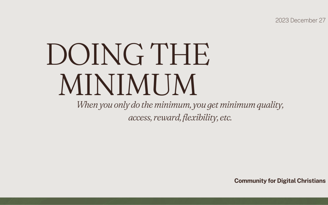 Today’s Community Scripture – 12/27/2023