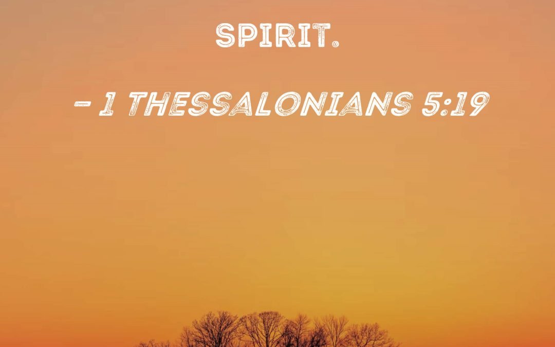 Don’t Suppress the Spirit