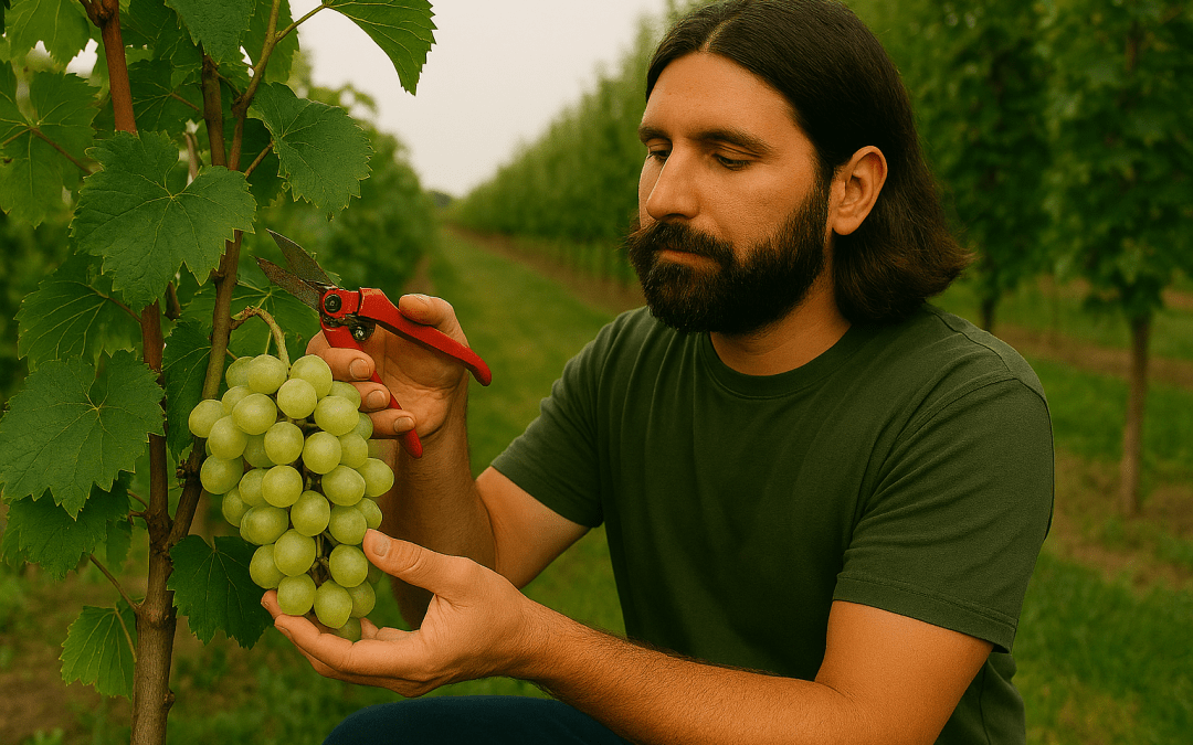 Working In His Orchard